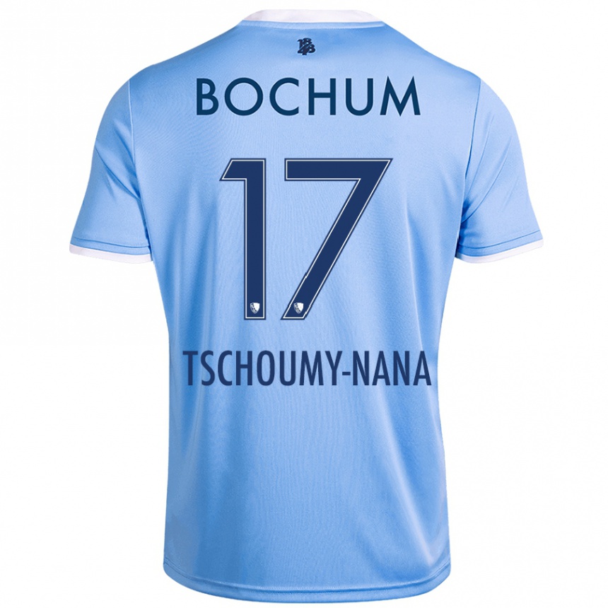 Women Football Daryl Tschoumy-Nana #17 Sky Blue Away Jersey 2024/25 T-Shirt Nz