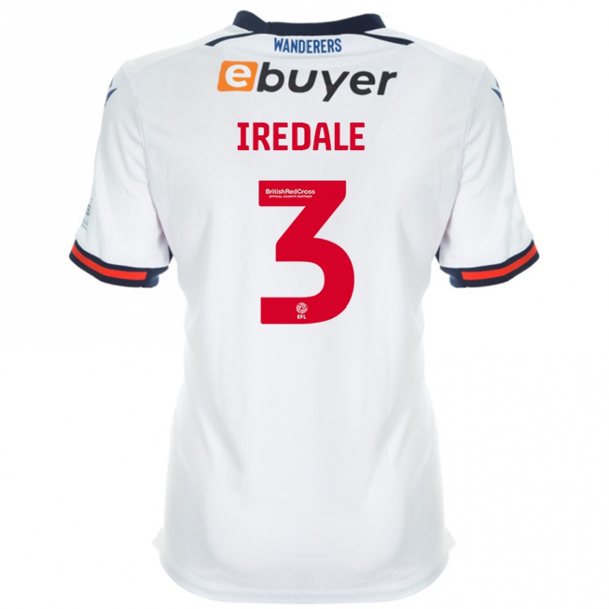 Kids Football Jack Iredale #3 White Home Jersey 2024/25 T-Shirt Nz