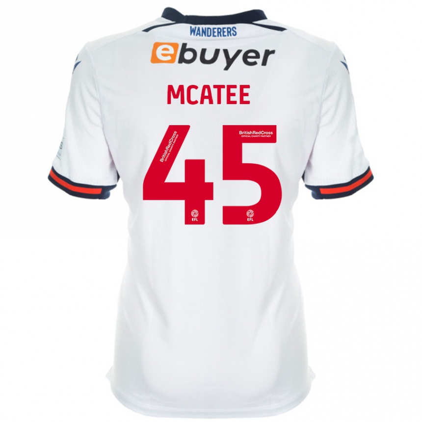 Kids Football John Mcatee #45 White Home Jersey 2024/25 T-Shirt Nz