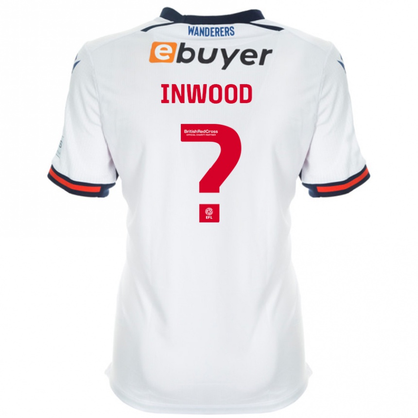 Kids Football Sam Inwood #0 White Home Jersey 2024/25 T-Shirt Nz