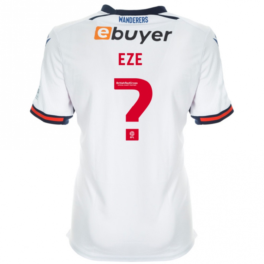 Kids Football Dubem Eze #0 White Home Jersey 2024/25 T-Shirt Nz