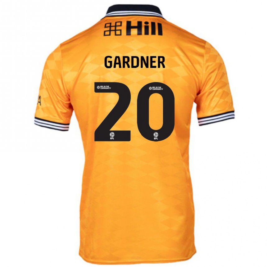 Kids Football Gary Gardner #20 Orange Home Jersey 2024/25 T-Shirt Nz