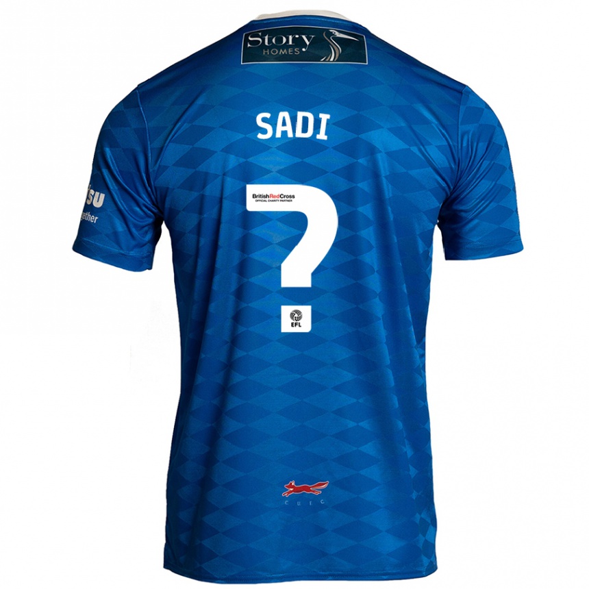 Kids Football Dominic Sadi #0 Blue Home Jersey 2024/25 T-Shirt Nz