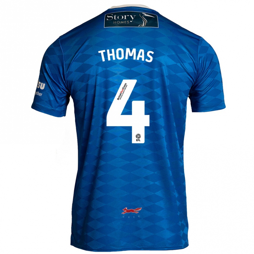 Kids Football Terell Thomas #4 Blue Home Jersey 2024/25 T-Shirt Nz