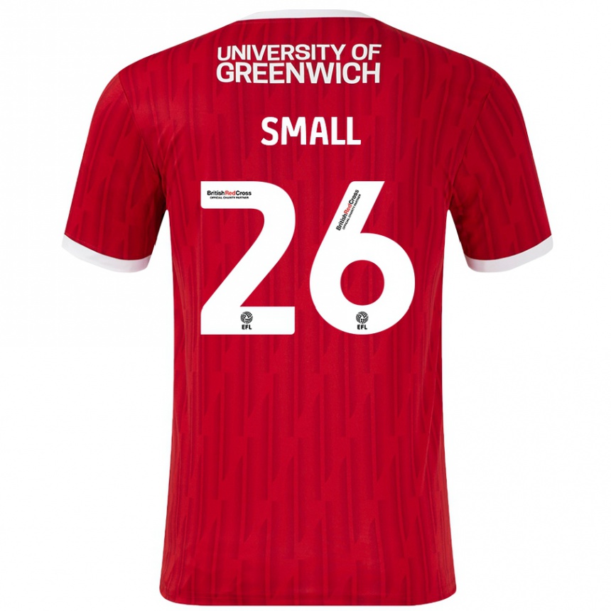 Kids Football Thierry Small #26 Red White Home Jersey 2024/25 T-Shirt Nz