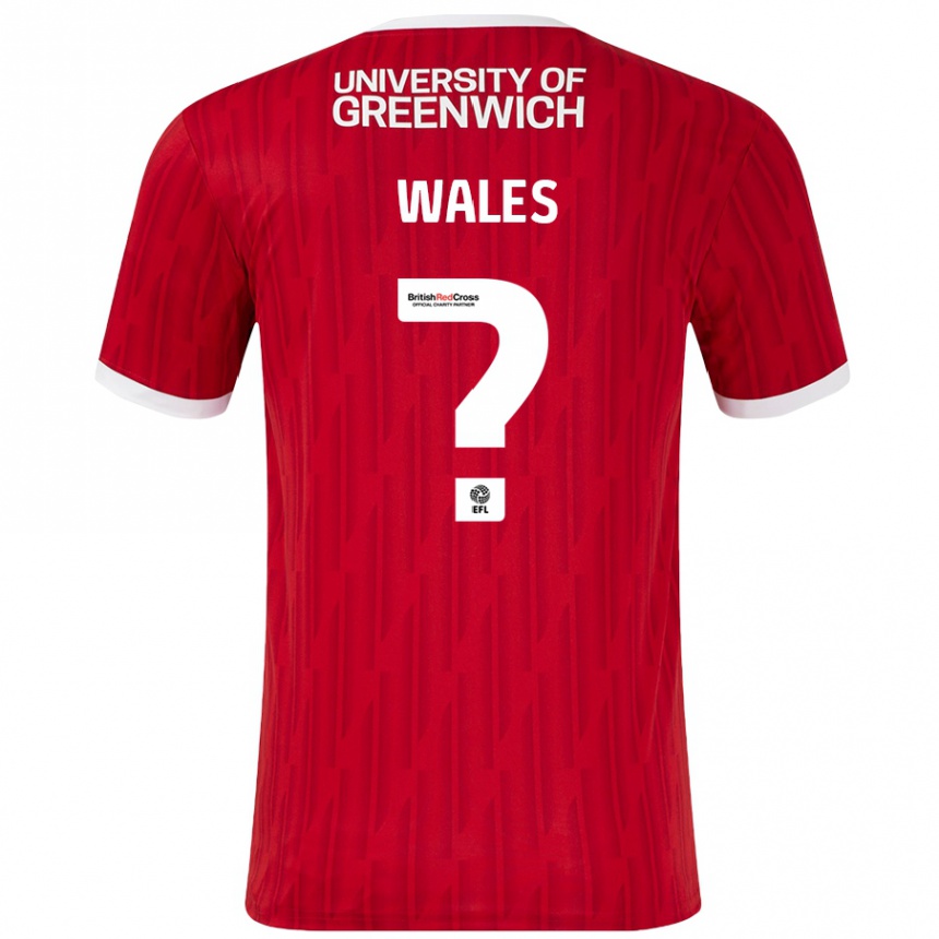 Kids Football Manu Wales #0 Red White Home Jersey 2024/25 T-Shirt Nz