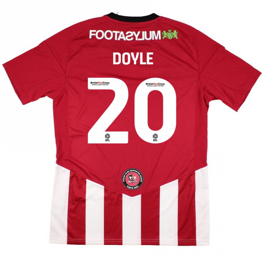 Kids Football Kamari Doyle #20 Red White Home Jersey 2024/25 T-Shirt Nz