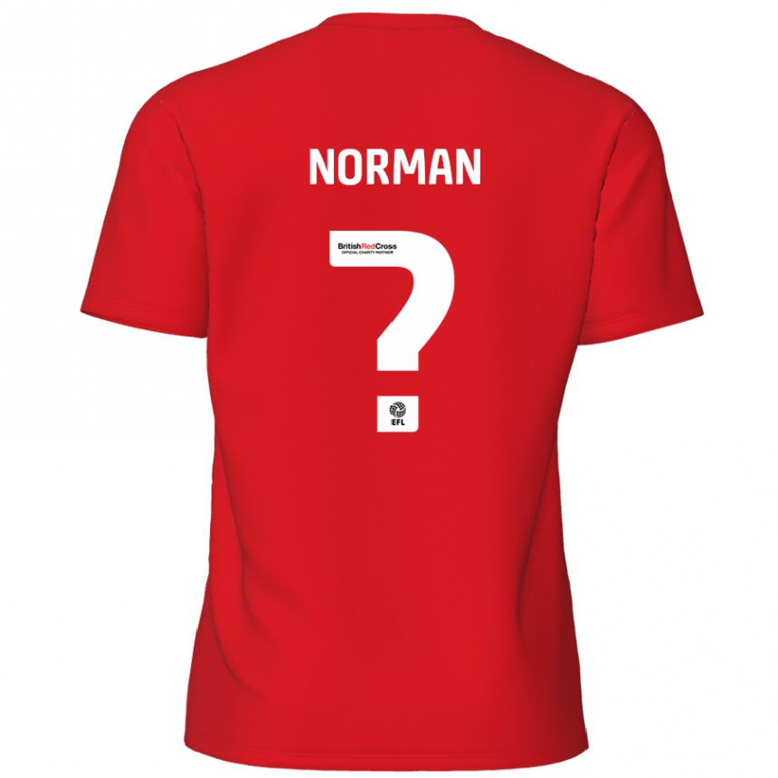 Kids Football Freddie Norman #0 Red Home Jersey 2024/25 T-Shirt Nz