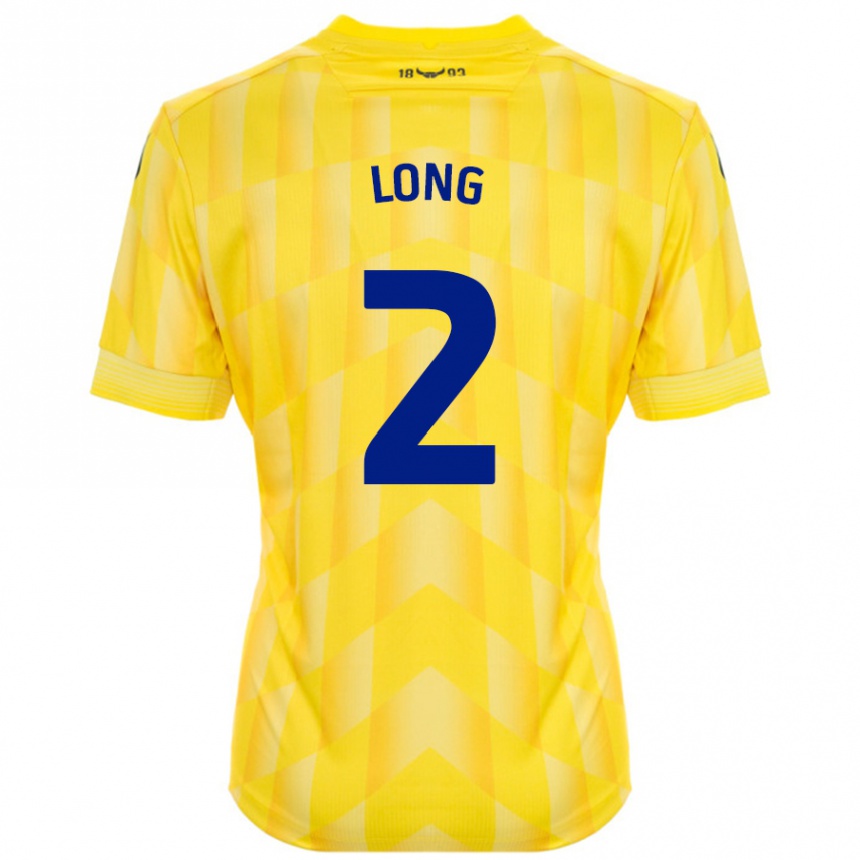 Kids Football Sam Long #2 Yellow Home Jersey 2024/25 T-Shirt Nz