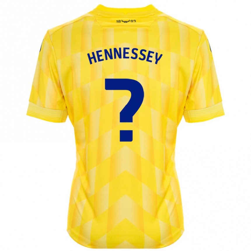 Kids Football Laura Hennessey #0 Yellow Home Jersey 2024/25 T-Shirt Nz