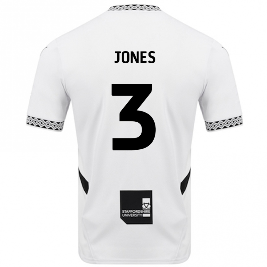 Kids Football Dan Jones #3 White Home Jersey 2024/25 T-Shirt Nz