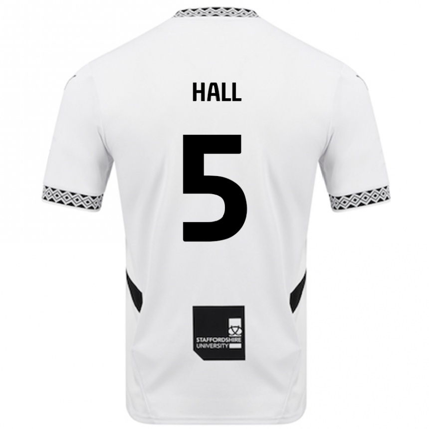 Kids Football Connor Hall #5 White Home Jersey 2024/25 T-Shirt Nz