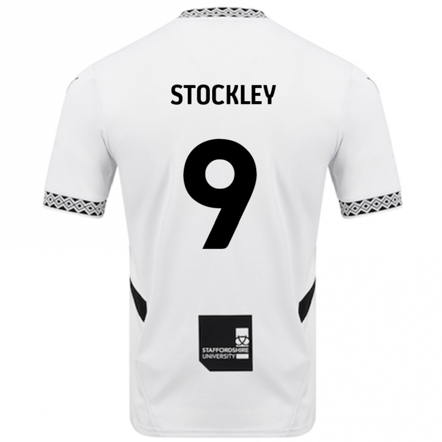 Kids Football Jayden Stockley #9 White Home Jersey 2024/25 T-Shirt Nz