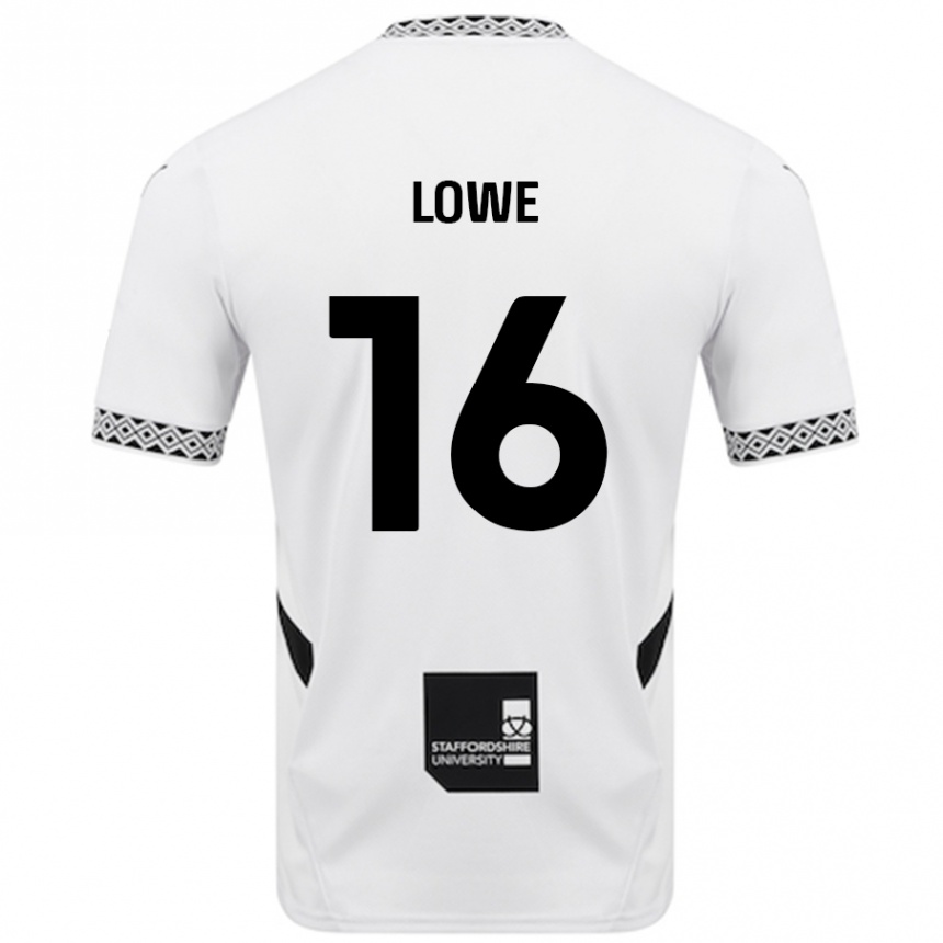 Kids Football Jason Lowe #16 White Home Jersey 2024/25 T-Shirt Nz