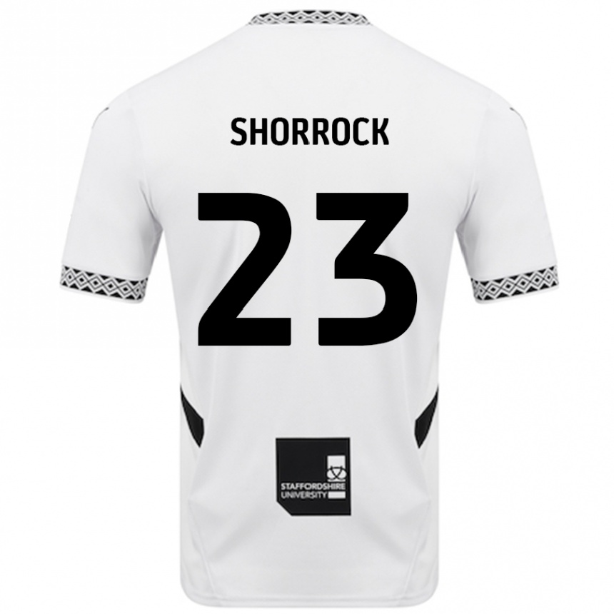 Kids Football Jack Shorrock #23 White Home Jersey 2024/25 T-Shirt Nz