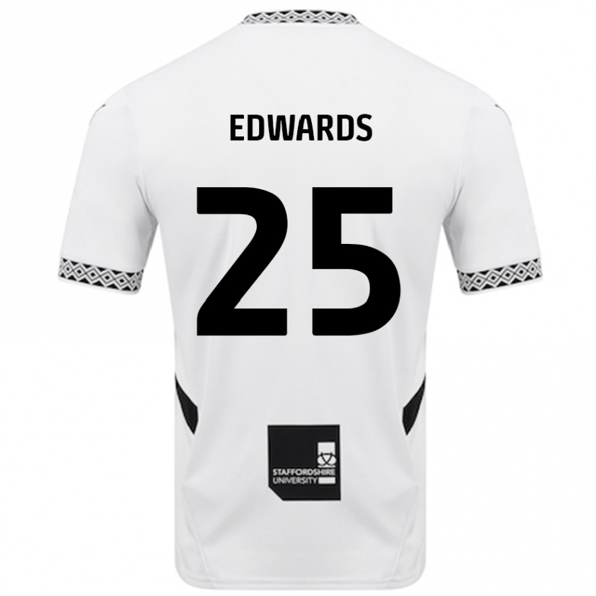 Kids Football Diamond Edwards #25 White Home Jersey 2024/25 T-Shirt Nz