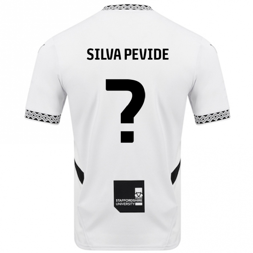 Kids Football Joao Silva Pevide #0 White Home Jersey 2024/25 T-Shirt Nz