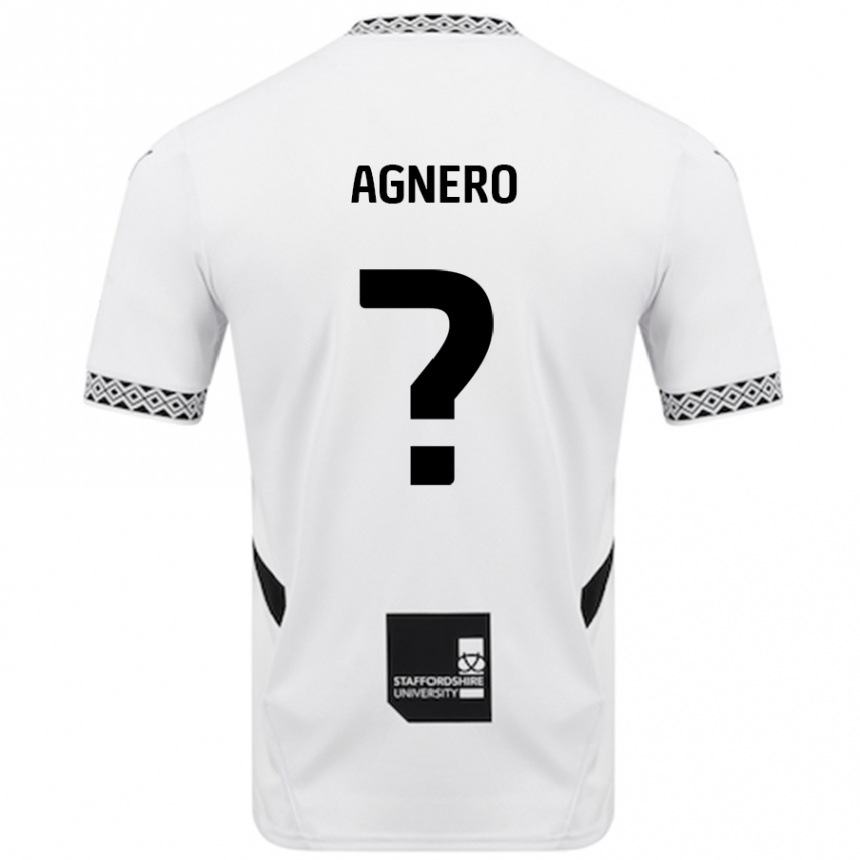 Kids Football Karl Agnero #0 White Home Jersey 2024/25 T-Shirt Nz