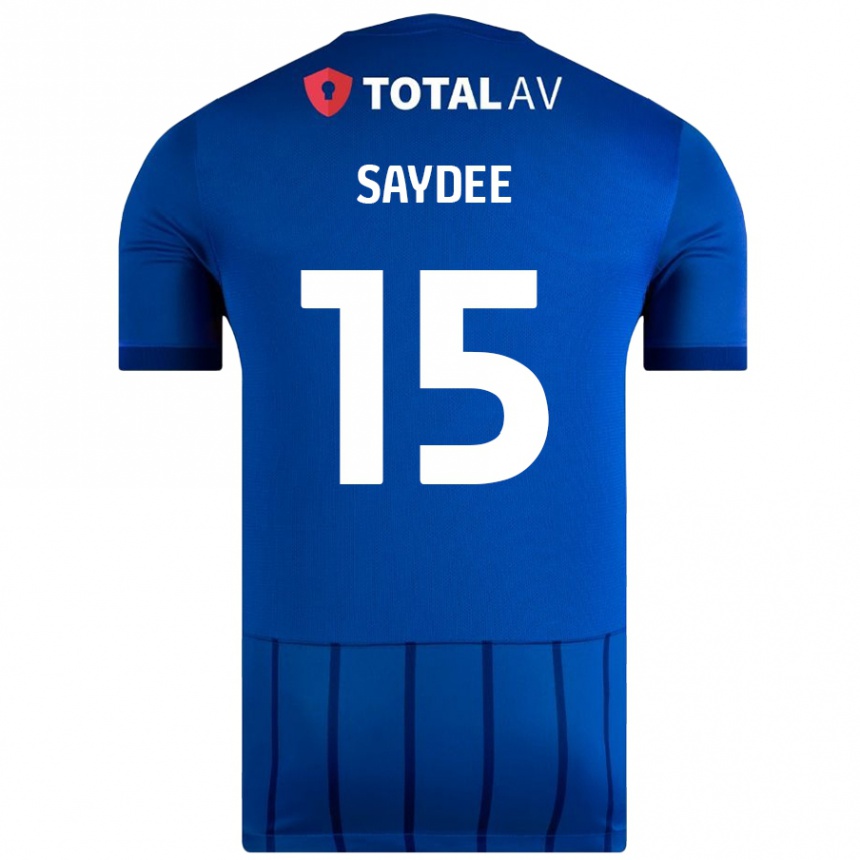 Kids Football Christian Saydee #15 Blue Home Jersey 2024/25 T-Shirt Nz