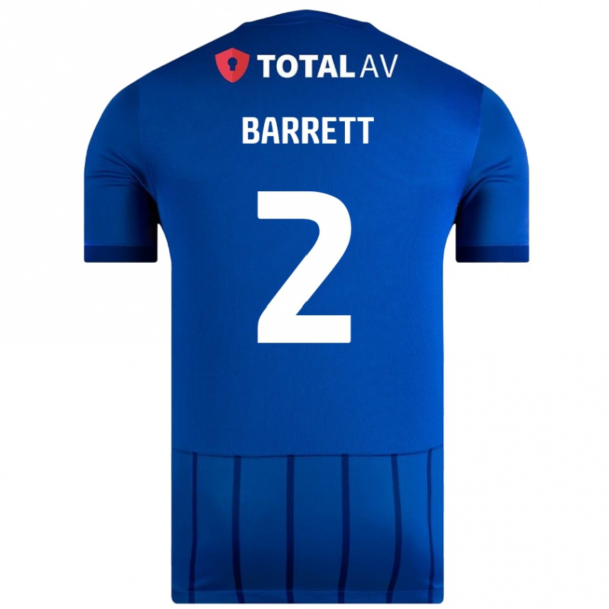 Kids Football Nicole Barrett #2 Blue Home Jersey 2024/25 T-Shirt Nz