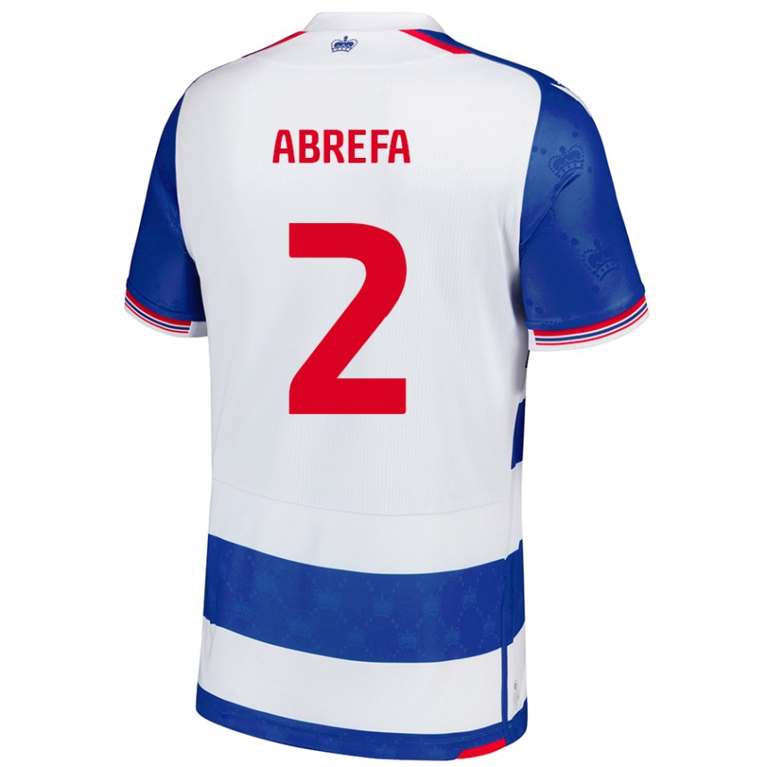 Kids Football Kelvin Abrefa #2 Blue White Home Jersey 2024/25 T-Shirt Nz