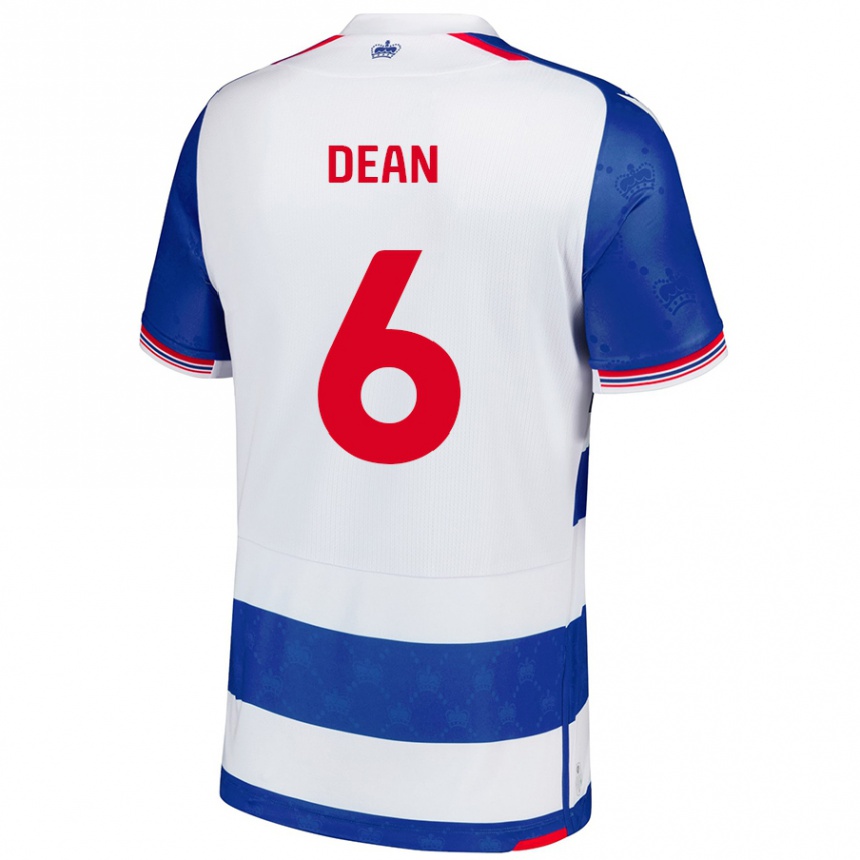 Kids Football Harlee Dean #6 Blue White Home Jersey 2024/25 T-Shirt Nz