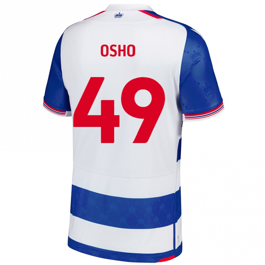 Kids Football Emmanuel Osho #49 Blue White Home Jersey 2024/25 T-Shirt Nz