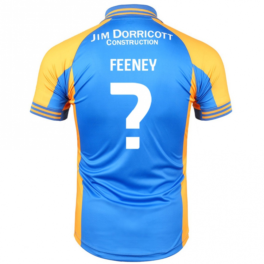 Kids Football Josh Feeney #0 Blue Amber Home Jersey 2024/25 T-Shirt Nz