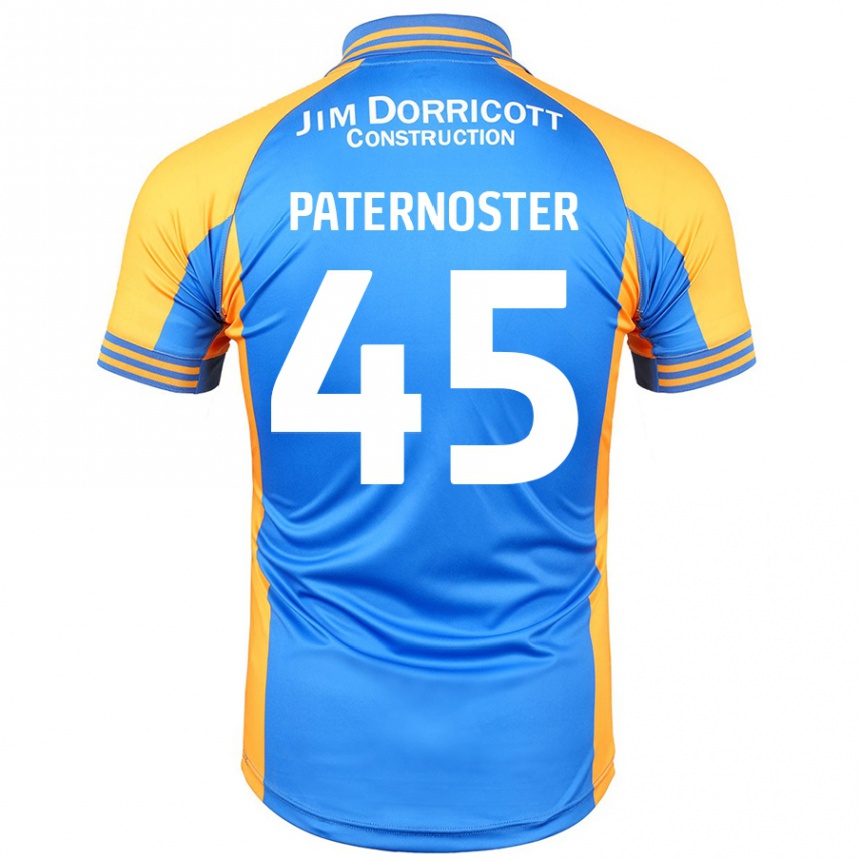 Kids Football Vladimir Paternoster #45 Blue Amber Home Jersey 2024/25 T-Shirt Nz