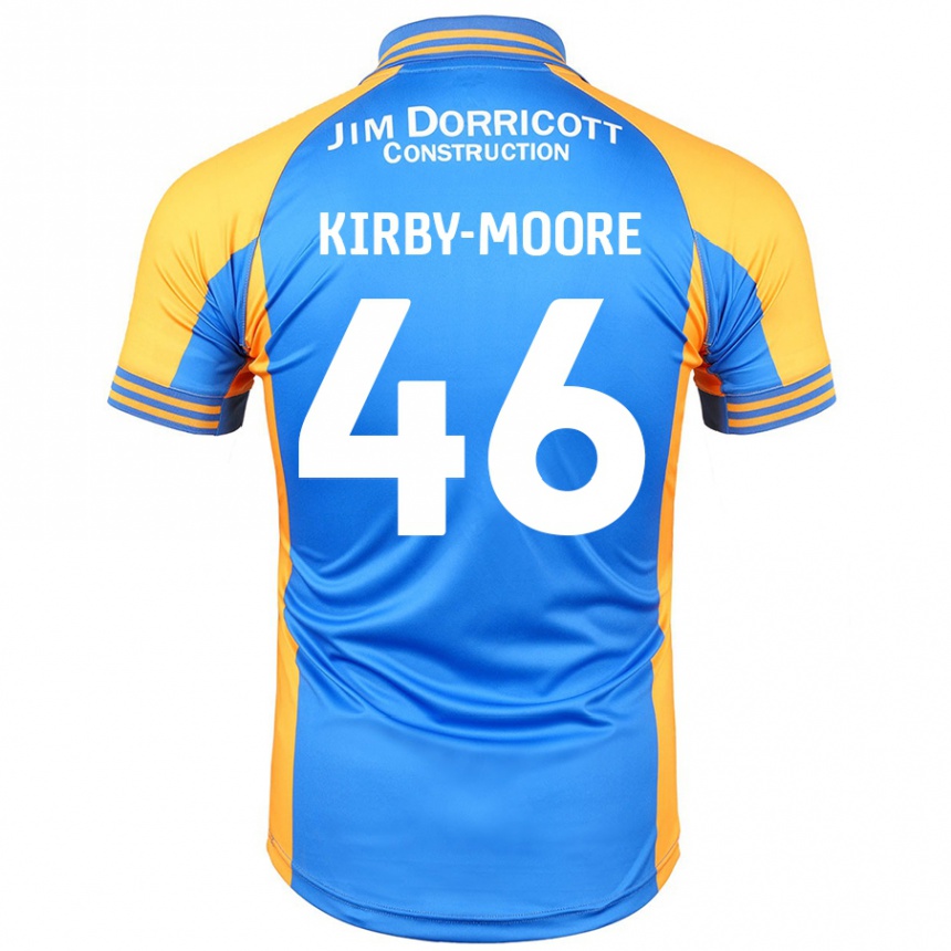 Kids Football Harvey Kirby-Moore #46 Blue Amber Home Jersey 2024/25 T-Shirt Nz