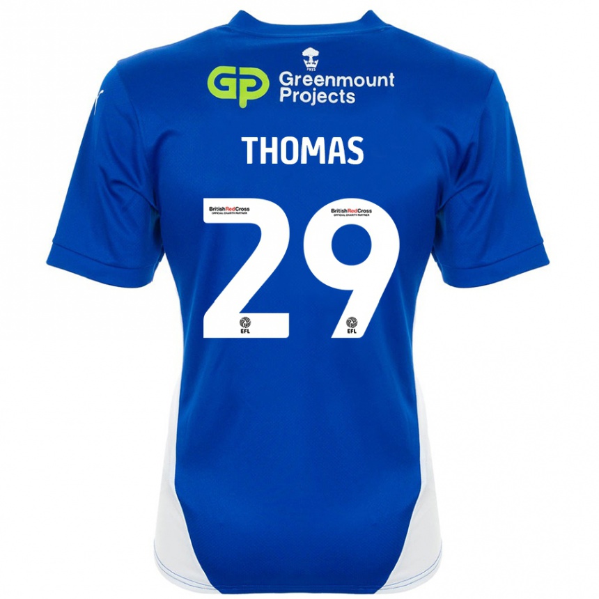 Kids Football Silko Thomas #29 Blue White Home Jersey 2024/25 T-Shirt Nz