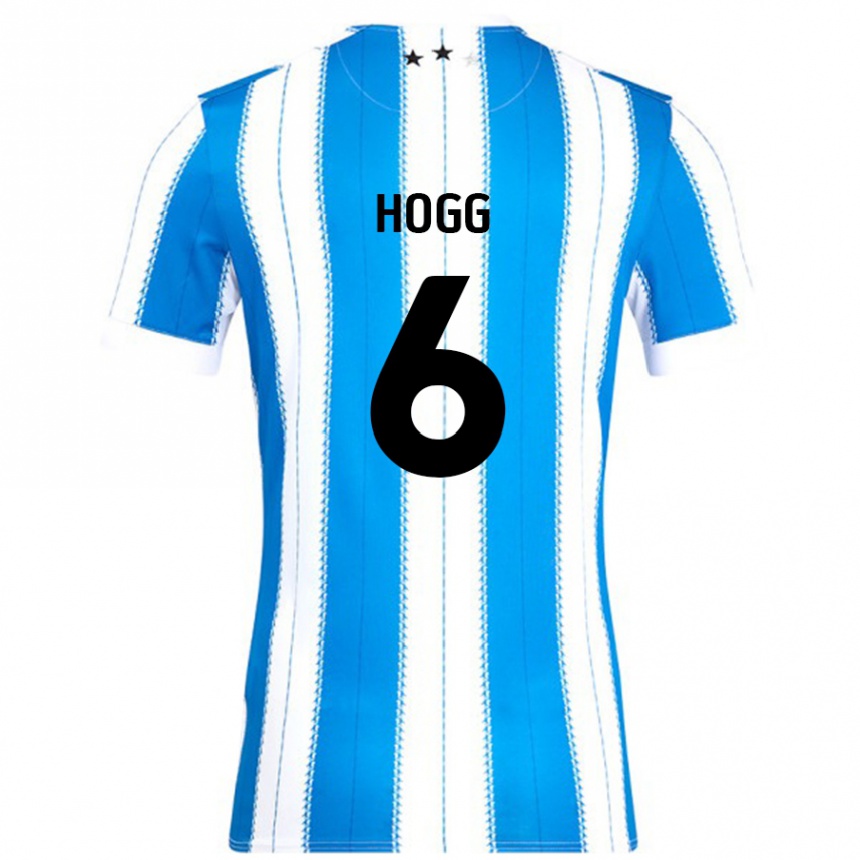 Kids Football Jonathan Hogg #6 Blue White Home Jersey 2024/25 T-Shirt Nz