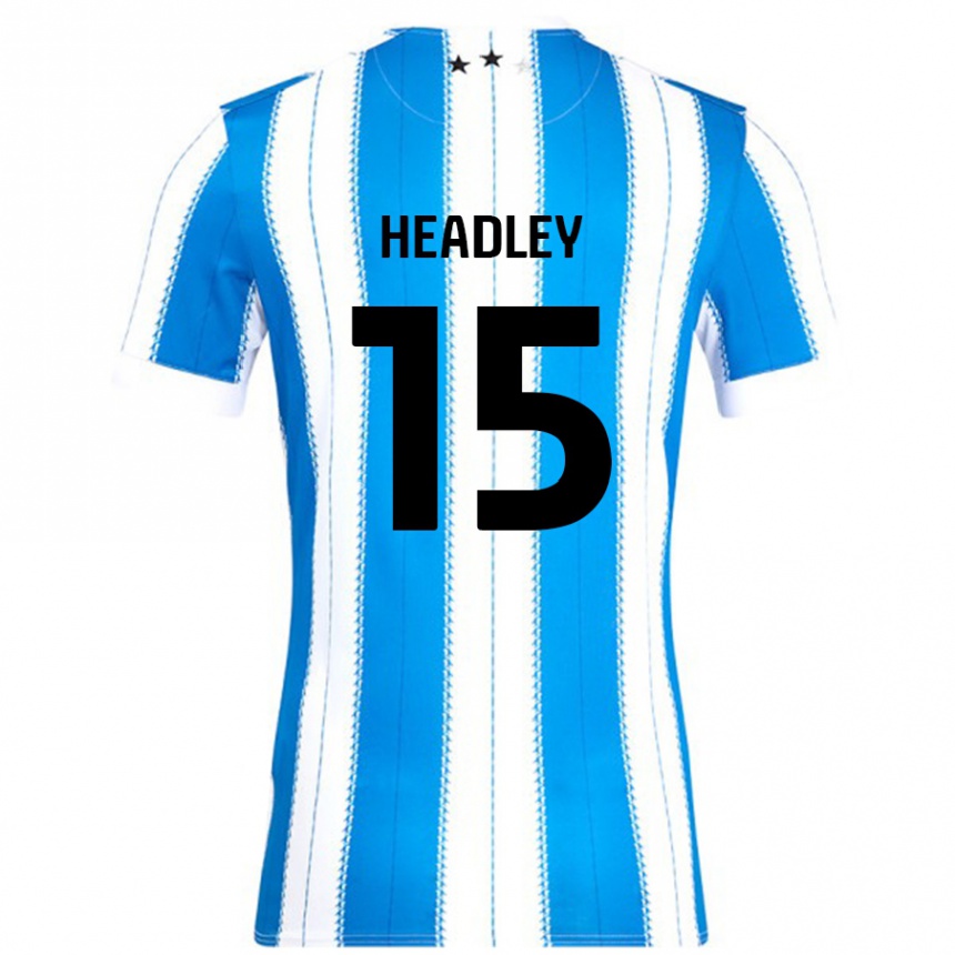 Kids Football Jaheim Headley #15 Blue White Home Jersey 2024/25 T-Shirt Nz