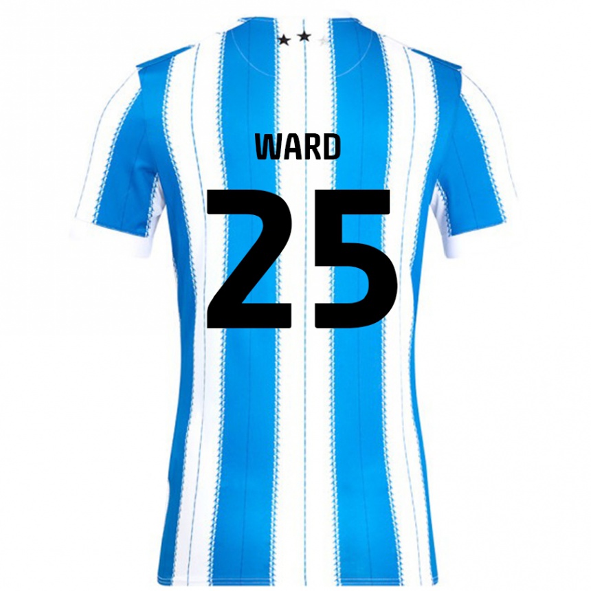 Kids Football Danny Ward #25 Blue White Home Jersey 2024/25 T-Shirt Nz