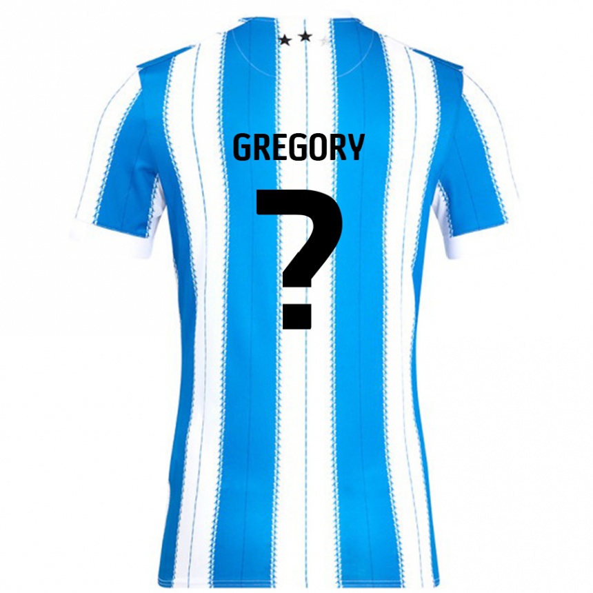 Kids Football Anthony Gregory #0 Blue White Home Jersey 2024/25 T-Shirt Nz