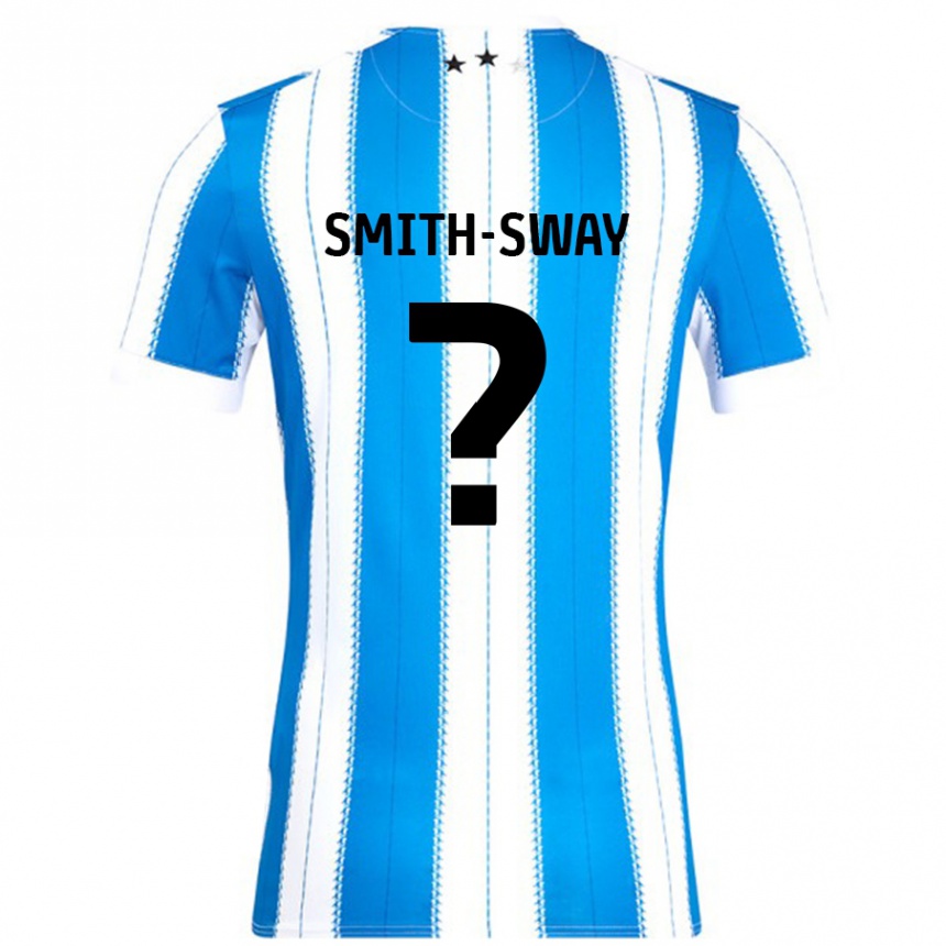 Kids Football Jay Smith-Sway #0 Blue White Home Jersey 2024/25 T-Shirt Nz