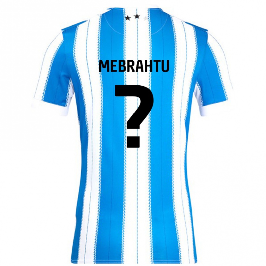 Kids Football Milkyas Mebrahtu #0 Blue White Home Jersey 2024/25 T-Shirt Nz