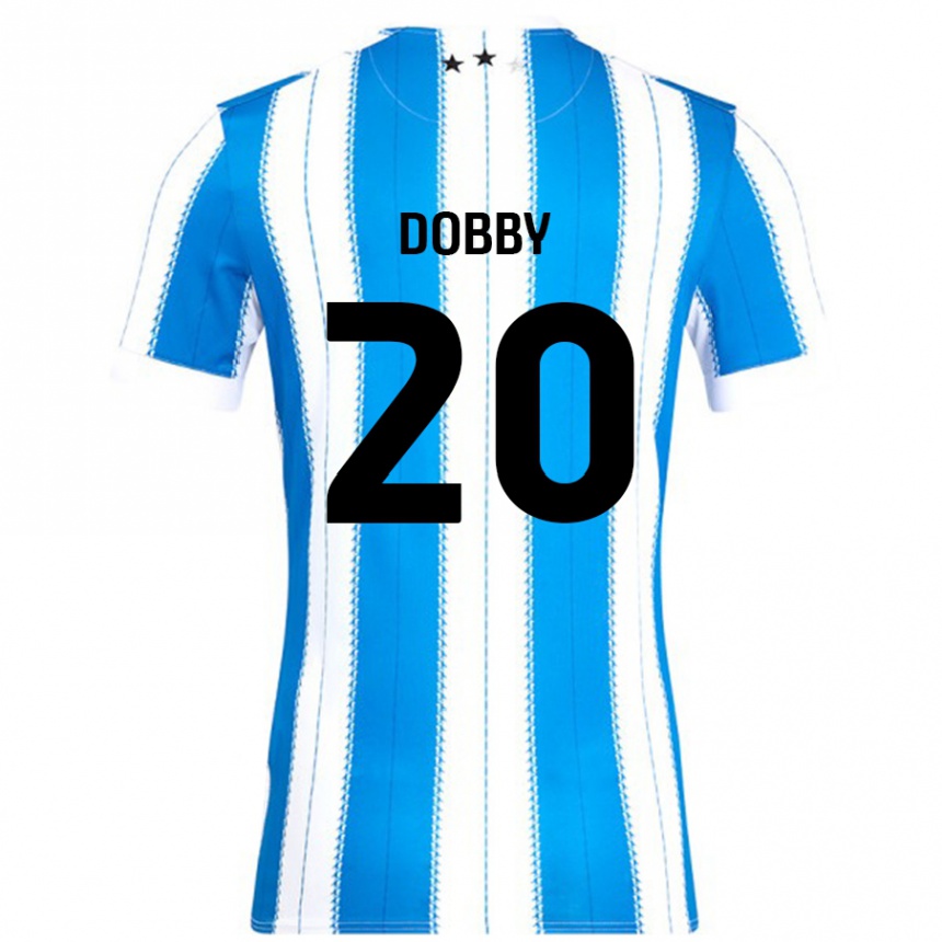 Kids Football Sarah Dobby #20 Blue White Home Jersey 2024/25 T-Shirt Nz