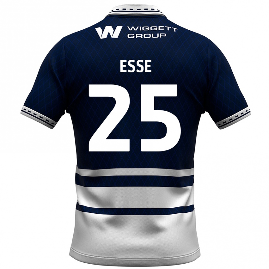 Kids Football Romain Esse #25 Navy Blue White Home Jersey 2024/25 T-Shirt Nz