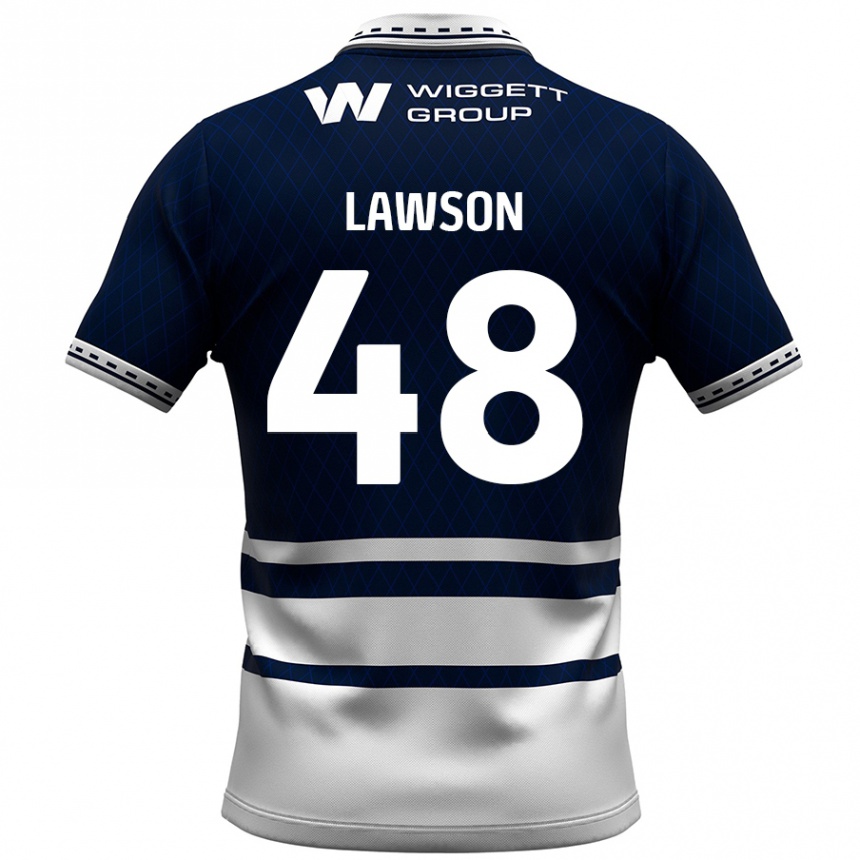 Kids Football Sha'mar Lawson #48 Navy Blue White Home Jersey 2024/25 T-Shirt Nz