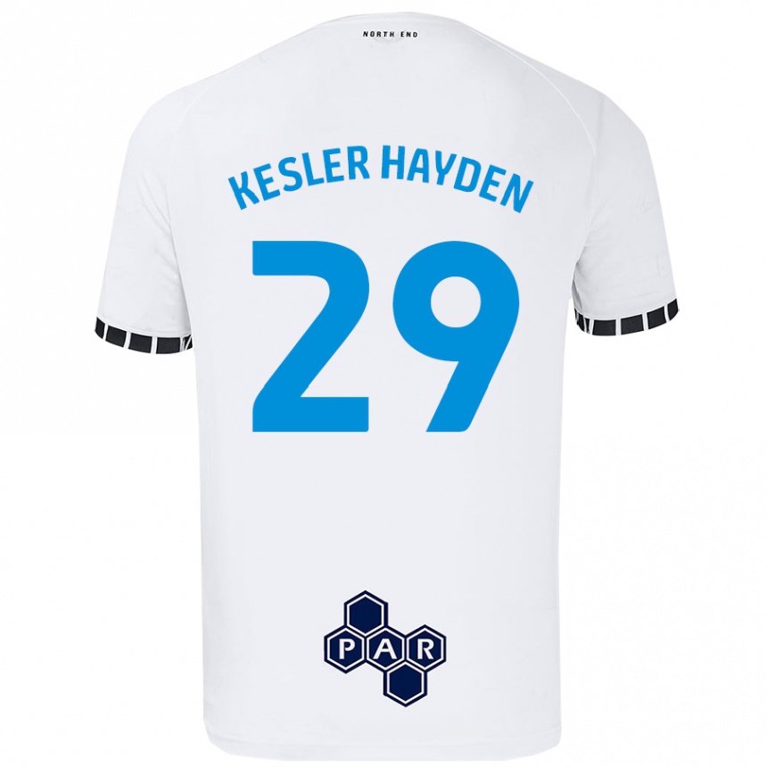 Kids Football Kaine Kesler-Hayden #29 White Home Jersey 2024/25 T-Shirt Nz