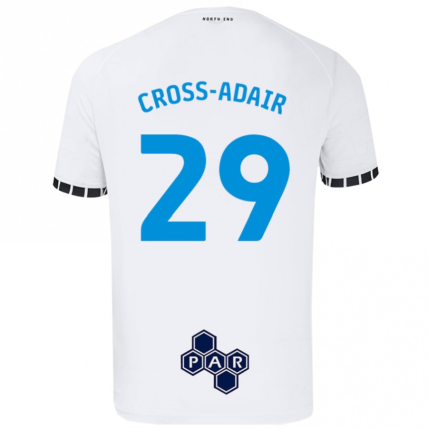 Kids Football Finlay Cross-Adair #29 White Home Jersey 2024/25 T-Shirt Nz