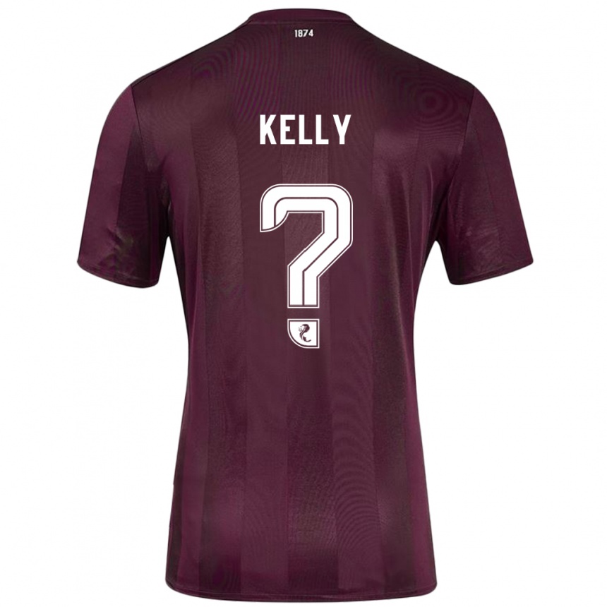 Kids Football Ryan Kelly #0 Burgundy Home Jersey 2024/25 T-Shirt Nz