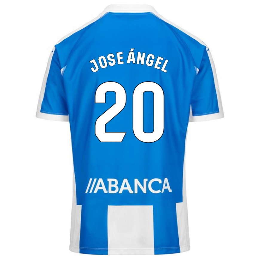 Kids Football José Ángel Jurado #20 Blue White Home Jersey 2024/25 T-Shirt Nz