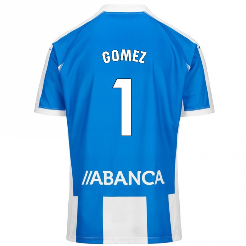 Kids Football Yohana Gómez #1 Blue White Home Jersey 2024/25 T-Shirt Nz