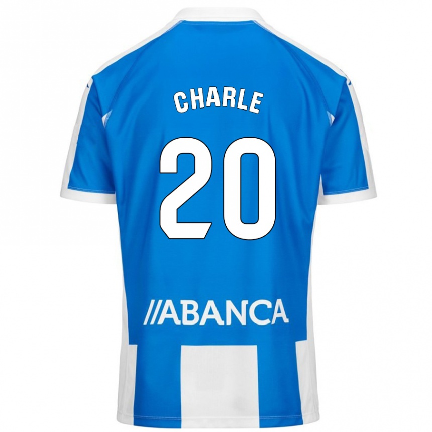 Kids Football Marta Charle #20 Blue White Home Jersey 2024/25 T-Shirt Nz