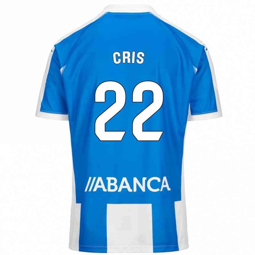 Kids Football Cris #22 Blue White Home Jersey 2024/25 T-Shirt Nz