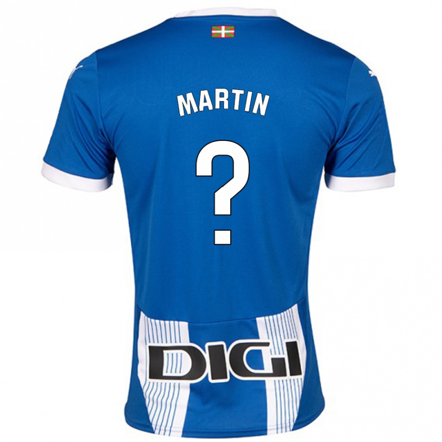 Kids Football Carlos Martin #0 Blue Home Jersey 2024/25 T-Shirt Nz