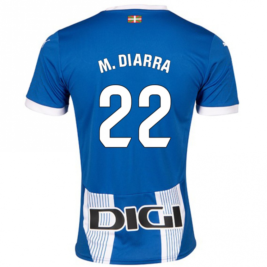 Kids Football Moussa Diarra #22 Blue Home Jersey 2024/25 T-Shirt Nz