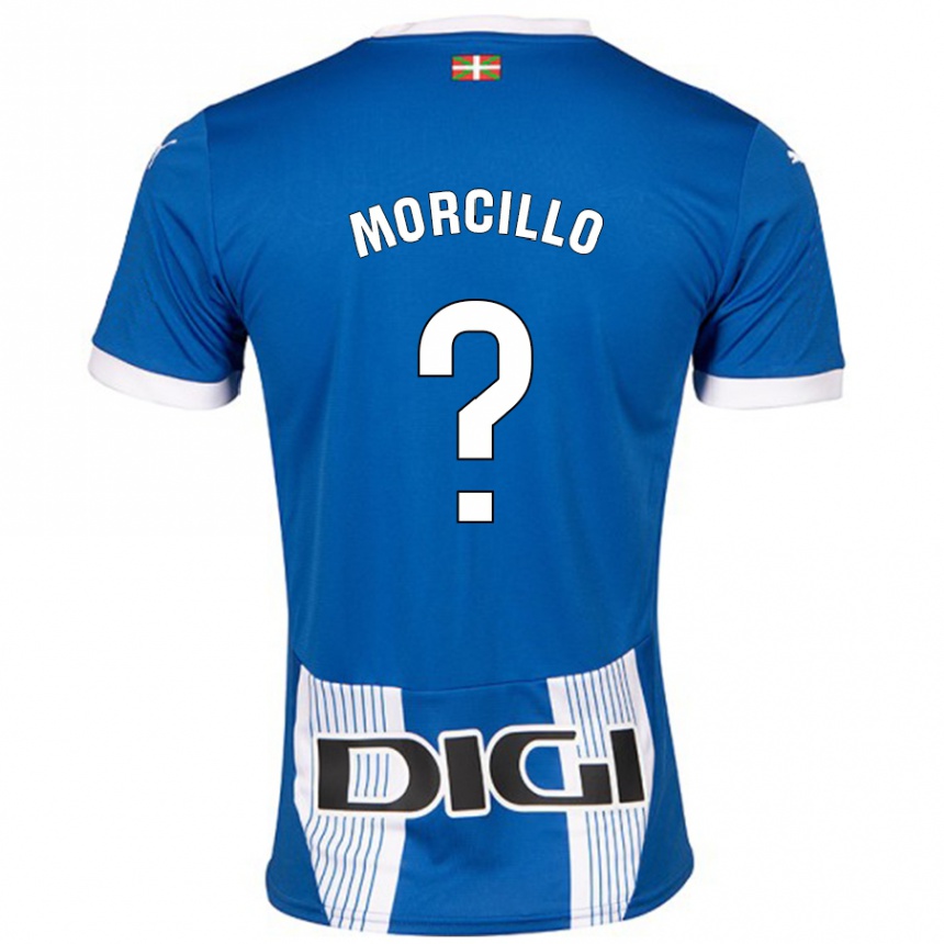 Kids Football Diego Morcillo #0 Blue Home Jersey 2024/25 T-Shirt Nz